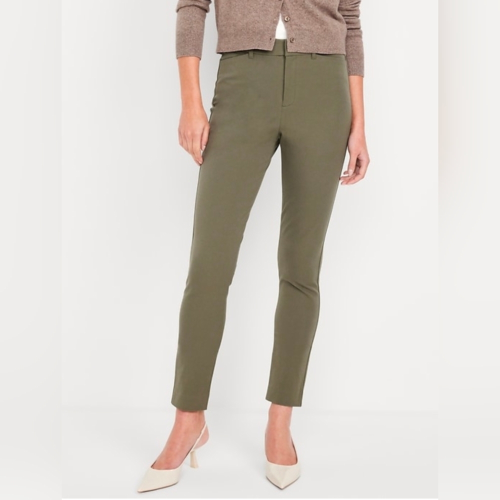 Old Navy Olive Pixe Pants High-Rise